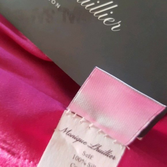 *$4000 NEW MONIQUE LHUILLIER STUNNING SILK LACE CHIFFON GOWN DRESS RUNWAY US 10 - Picture 9 of 12